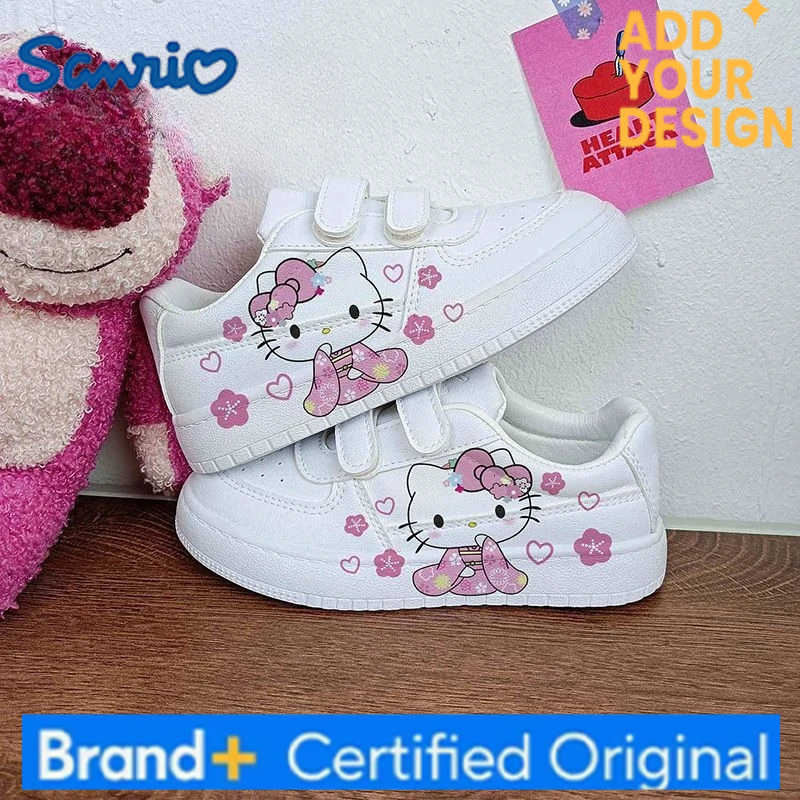 Sanrio Kawaii Hello Kitty Students Cute Cartoon Sneakers Children Comfortable Non Slip Running Shoes Christmas Gifts for Kids H251223