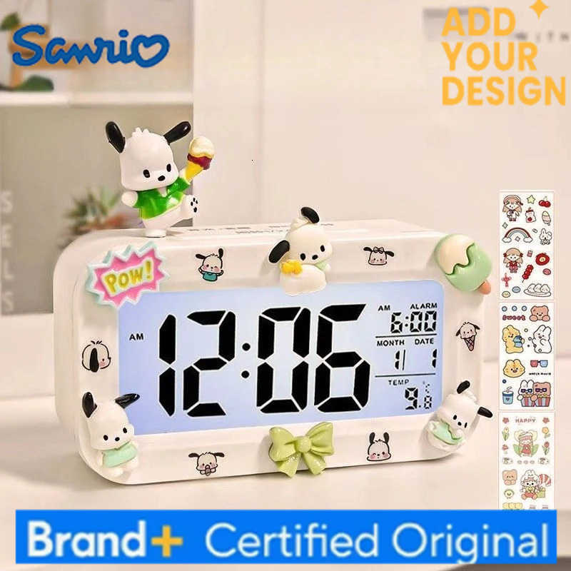 Sanrio New Hello Kitty My melody Kuromi Cinnamoroll Alarm Clock Creative High-value Cute Boys and Girls Smart Electronic Watch H251223