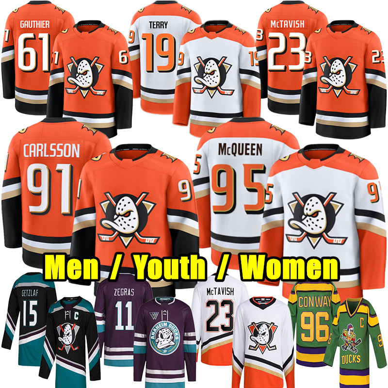 #91 Leo Carlsson anaheim hockey jersey #23 Mason McTavish Beckett Sennecke mighty ducks jersey Cutter Gauthier Troy Terry Trouba Radko Gudas Pavel Mintyukov jerseys