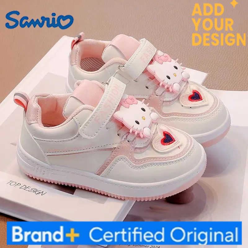 Sanrio hello kitty cat Low Top 2025 autumn New pink Breathable Versatile Single Shoe real photos children shoes For Students kids shoes H251223