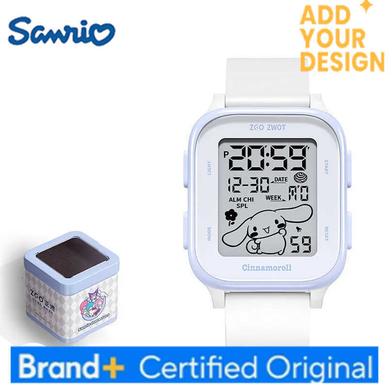 Sanrio New Miniso Watch Kawaii Hello Kitty Kuromi Student Waterproof Watch Ins Korean Cartoon Anime Friend Birthday Gift H251223