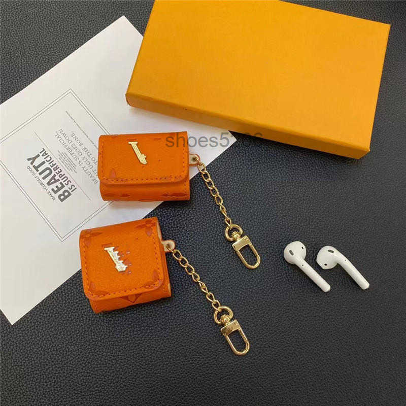 Cell Phone Cases designer Designer Luxury Leather Retro Classic Bluetooth AirPods For Earphone Airpods Pro 2 3 4 1 womens mens Beautiful Gifts Cover With Chain N1B5