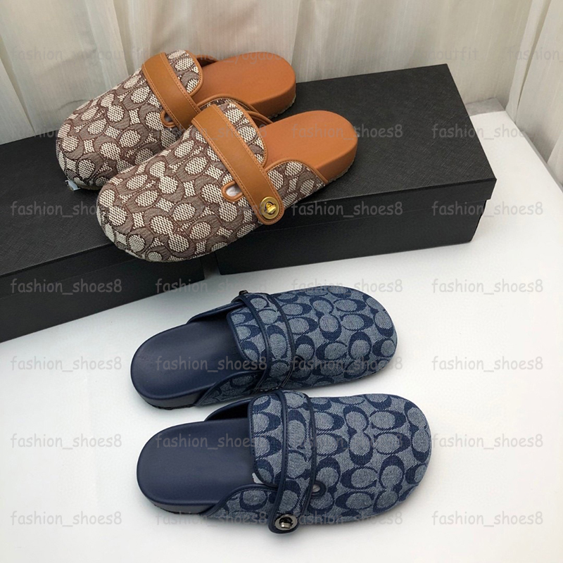 Women's Archival Buckle Clogs Slippers Ashton Clog Loafers Designer Fur Slides Summer Fall Flats Sandals Genuine Leather Slipper Beach Casual Shoes