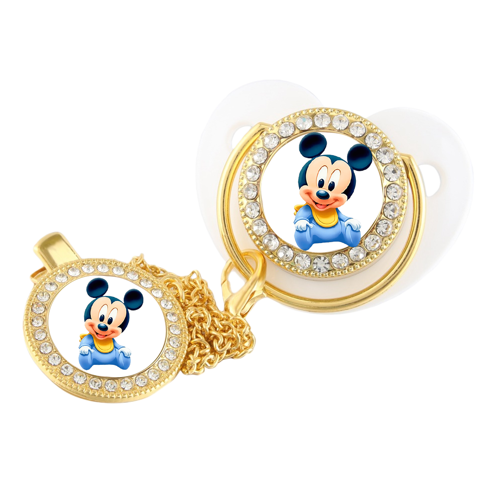 Luxurious weaning pacifier with dust cover baby nipple newborn prince and Princess baby pacifier Kawaii baby nipple gift 0 to 8M