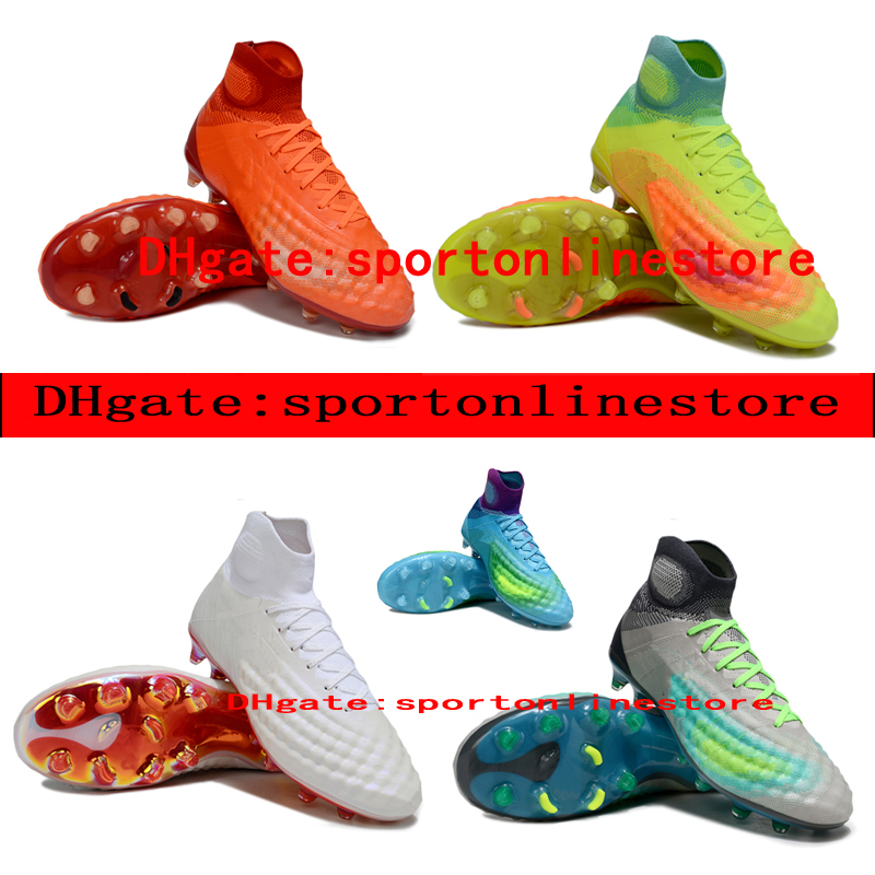 Gift Bag Mens High Top Football Boots Magista orden II FG Firm Ground Cleats Neymar Soccer Shoes Limited Edition Outdoor Trainers Botas De Futbol men scarpe da calcio