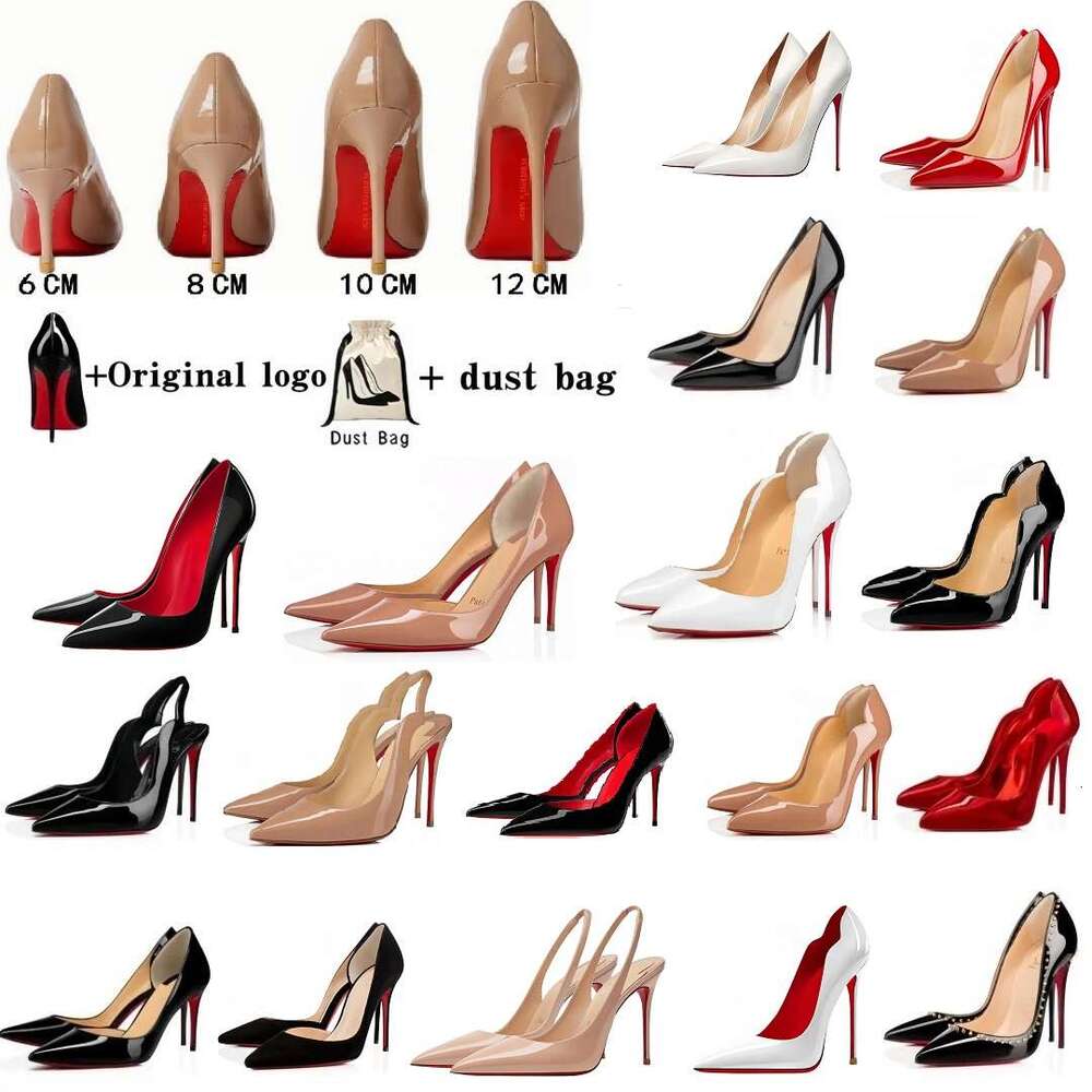 Designer Women High Heels Shoes Peep Toes Sandals Luxury Red Shiny Bottom Shoes 6cm 8cm 10cm 12cm Stiletto Genuine Leather Woman Pumps with Dust Bag Size 35-42 class