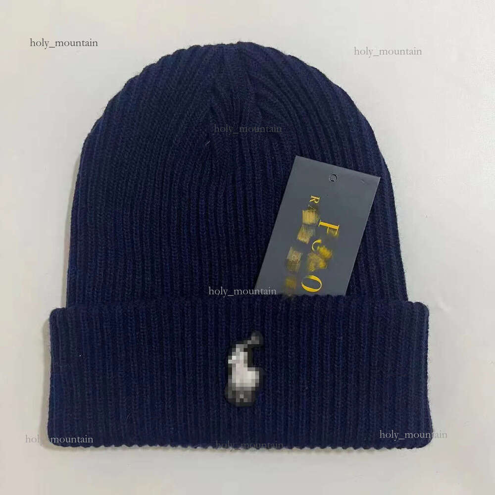 Designer ralphlys beanie bonnet skull cap for women men Autumn Winter Outdoor Warm Knitted POLOS Hat street hat Embroidery Knight high quality caps laurenity hat 7ef