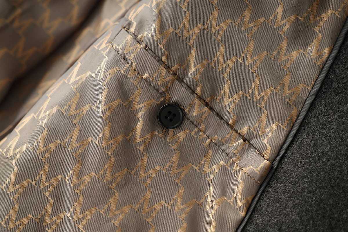 Dark Grey Womens Turn-Down Collar Double-faced Woolen Coat Autumn Winter Loose Casual Mid-Length Straight Overcoat With BeltT251224