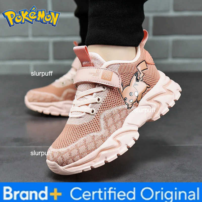 Pokemon Pikachu Children Sports Shoes Cartoon Fashion Anime Boy Girl Sneakers Student Casual Running Shoe Breathable Lightweight W251224