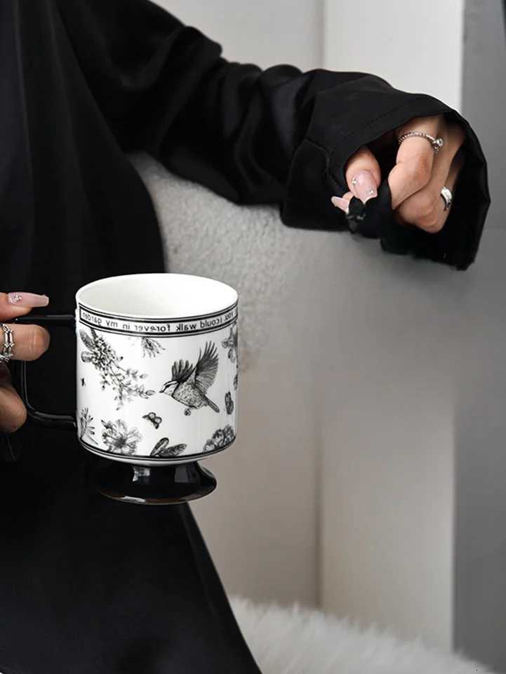 Pinellia retro ceramic coffee cup C251224