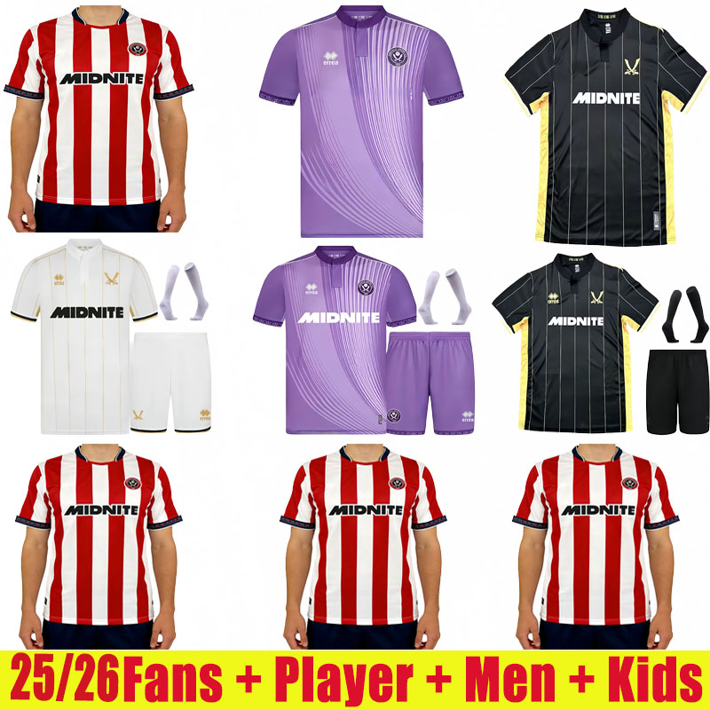 sheffield uniteds soccer jerseys 2025 2026 men kids kit uniforms sheffield goalkeeper football shirts 24 25 26 sheffield football jerseys