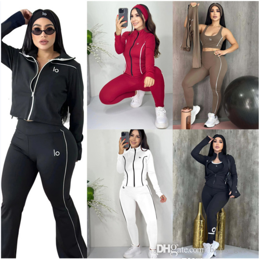 Women Tracksuits Designer Autumn Winter New Fashion Patchwork Threaded Color Block Loose Casual Long Pants Sportwear 15 Colours