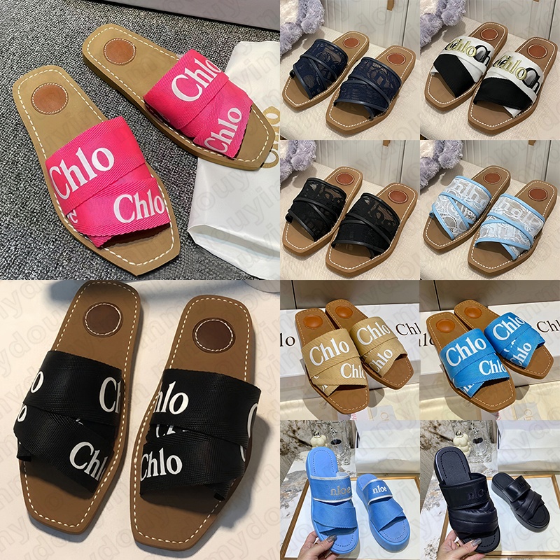 Free Shipping designer women sandals slippers slides shoes woody clogs mules clog summer beach sandal chlo slipper womens flip flops chlosandal chloslides fashion