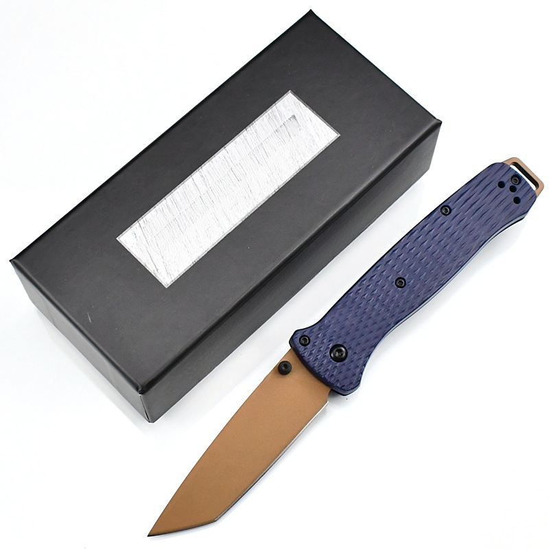 537 Bailout BM Knife Self Defense Pocket Knives Outdoor EDC Survival Flipper Folding Knife Camping Hunting Tool Nylon Handle