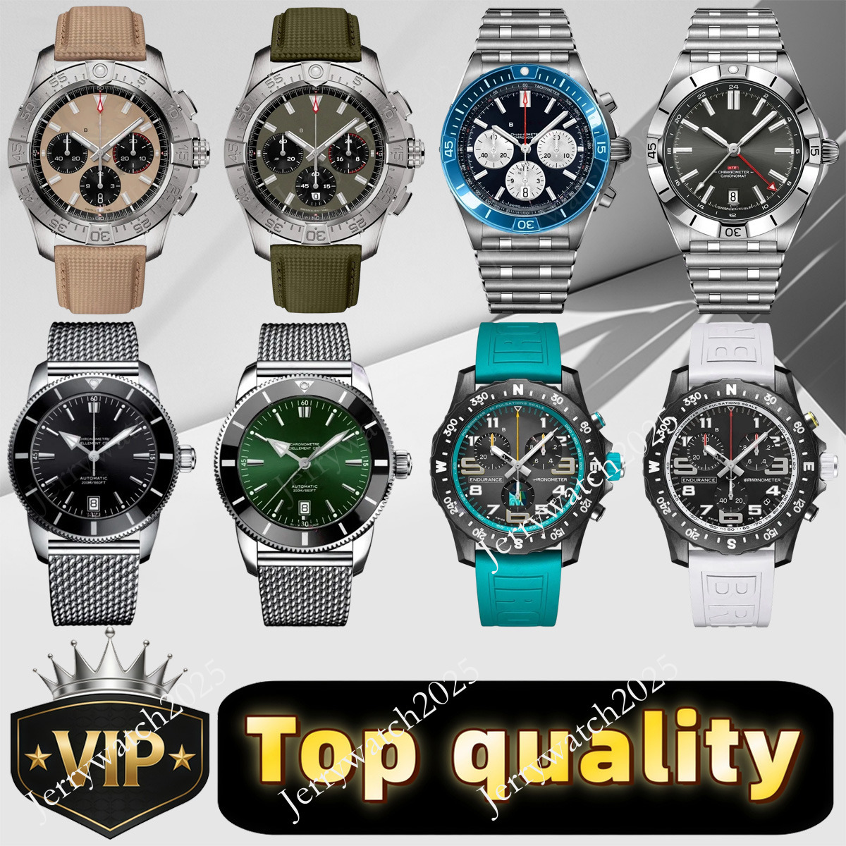 AAA Breitlnglies Watch Navitime Chronomat Watch Top Quality Superclone Chronograph Quartz Automatic Movement Luxury Mens Womens Designer Wristwatch With Box 06
