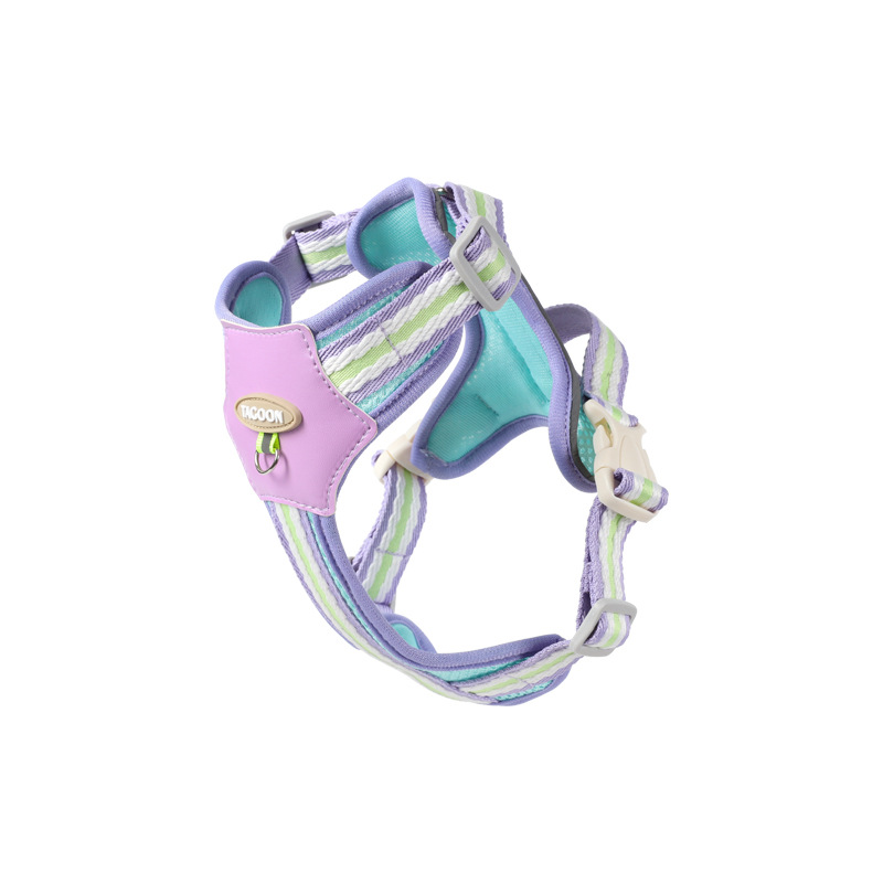 Dog Harness Lightweight No Hair Staining Breathable Mesh Small Pet Vest with Leash for Outdoor Walking