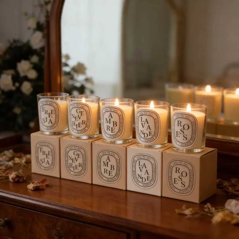 Aromatherapy Candles Romantic Transparent Aromatherapy Candle Lights Guest Gifts Candles Wedding Candles Candle JarsXJ251224