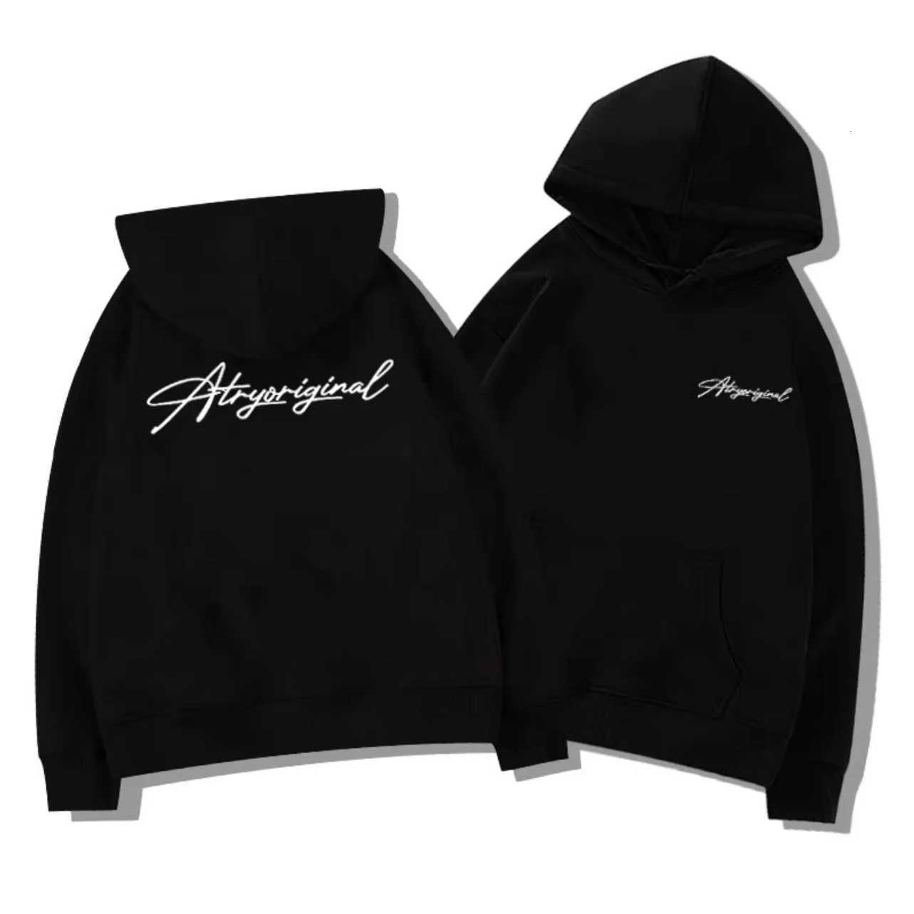 White-gray letter printed hooded sweatshirt for men and women 25 autumn-winter new fashion loose casual Y2K top mens tracksuitT251224