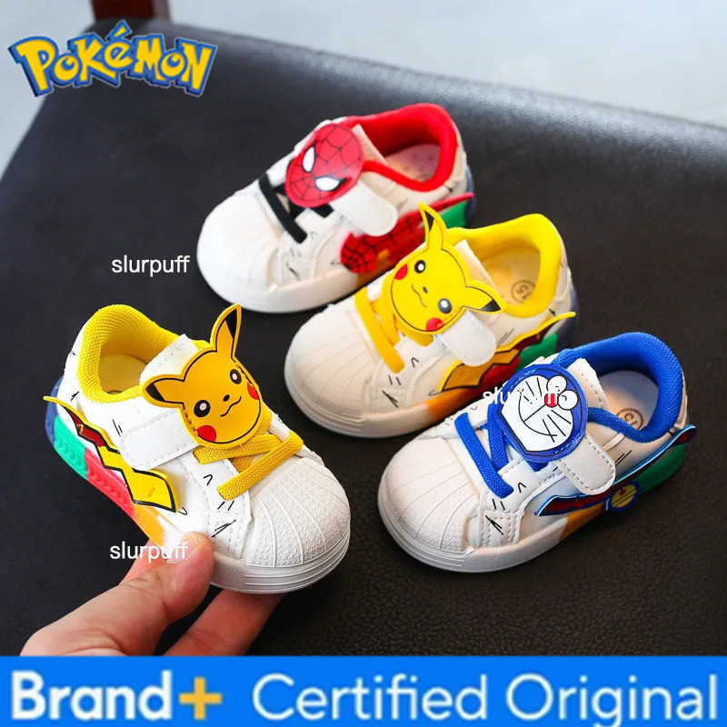 Pokemon Pikachu Baby Shoes Cute Cartoon Baby Non-slip Casual Shoes Boys Girls Toddler Shoes Sneakers Kids Outdoor Shoes Toys W251224
