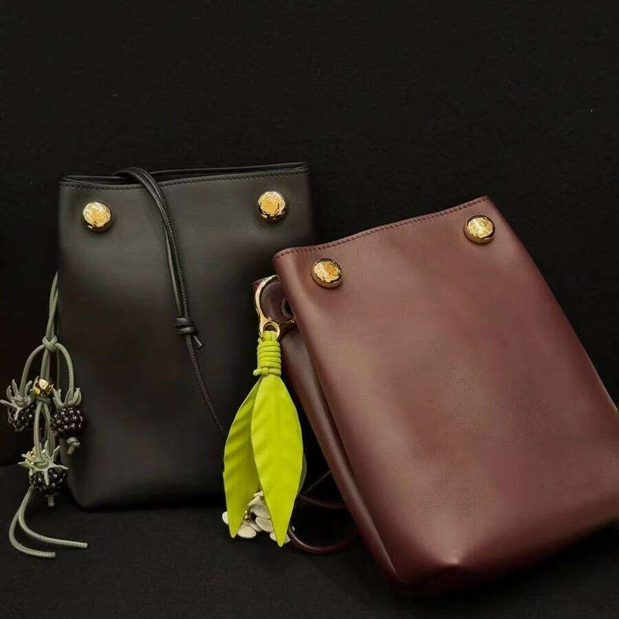 Berry Raspberry Blackberry Tomato Cowhide Charm For Women's Bags Fashion Decoration Pendant Hanging Bag Accessories X251224
