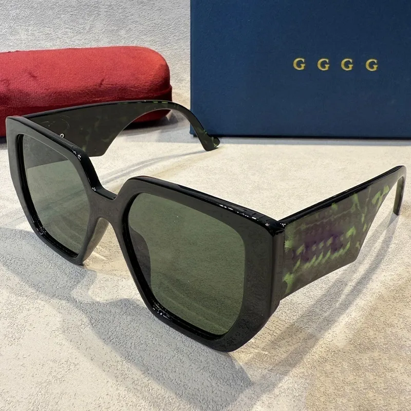 designer women sunglasses black square frame glasses protection fashion shades with brand gift box 14c