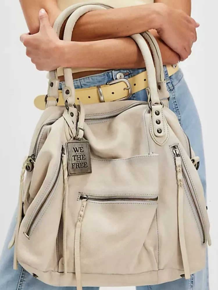 Old sea salt white shoulder bag, backpack for motorcycle, crossbody bag K251224