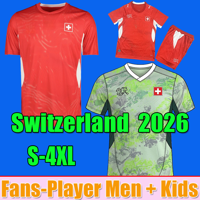 Switzerland 2026 jersey World Cup Home Kit soccer jerseys men kids sets football shirt