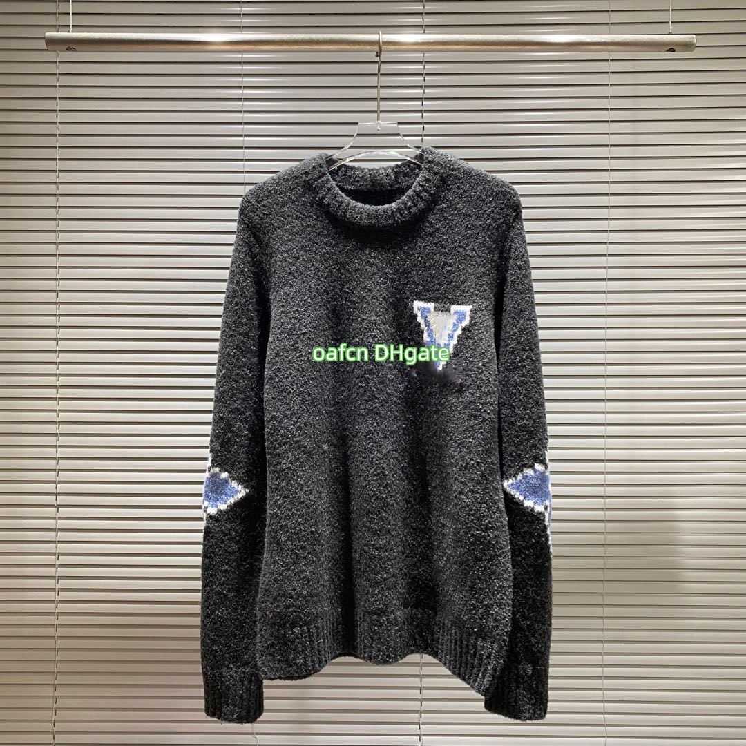 designer men's sweaters fashionable knitted floral sweaters men's hoodies autumn and winter casual round neck knitted sweaters 8025