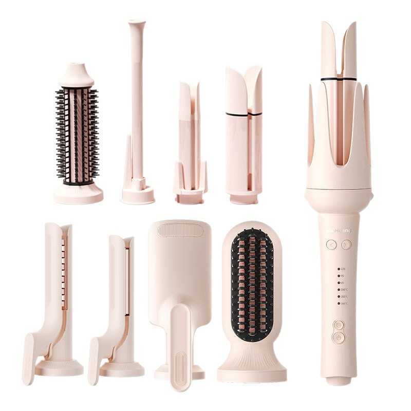 Fully automatic hair curling iron with three functions - 32mm head change straightening device for wavy and curly hair, negative ion straightening com