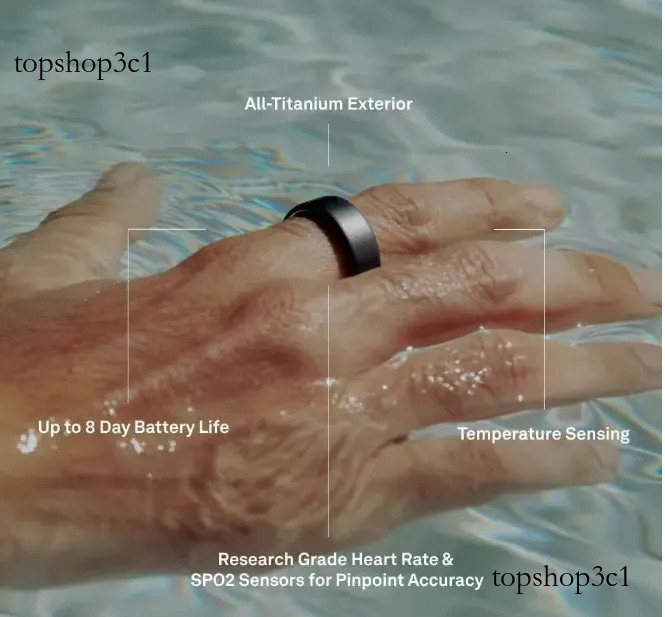 4th Generation Approach Oura Smart Ring - Unisex Wearable Device Combining Heart Rate Monitor & Daily Step Counter