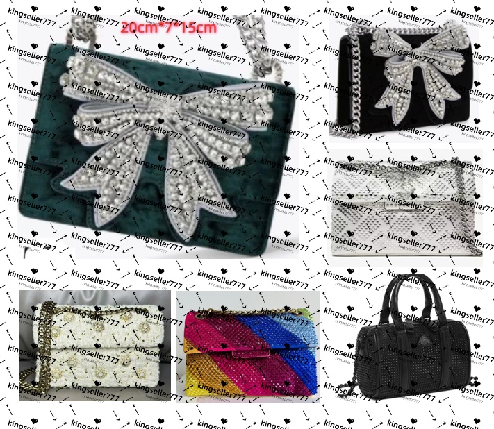 luxurys handbags fashion London designer crossbody bag mini purses leather metal chains Eagle Head shoulder bags women clutch totes Wallet no box