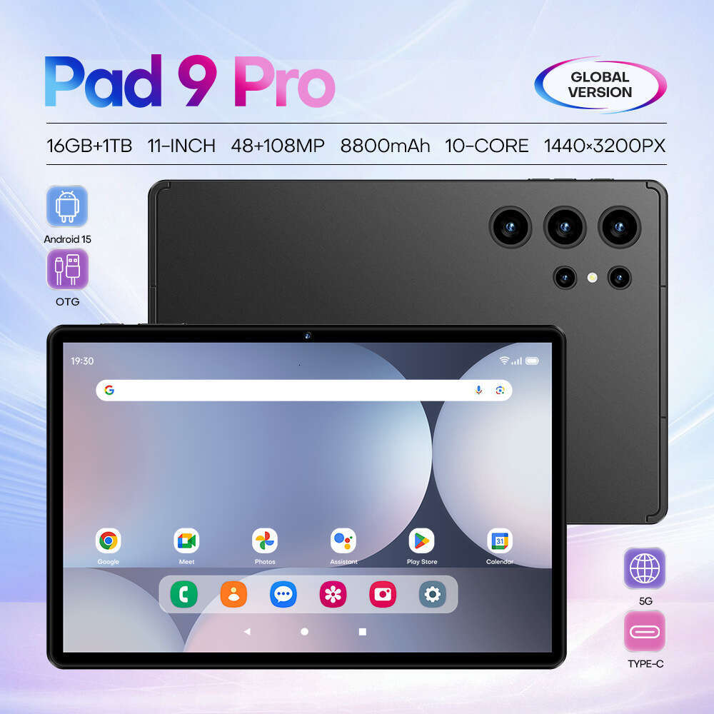 Famous brand cross-border exclusive Pad 9 Pro intelligent tablet, brand new in stock source factory CKS