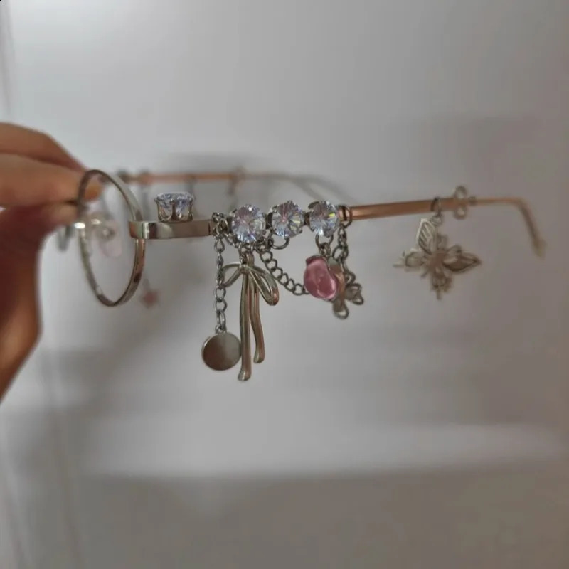 Sweet Cool Star Small Frame Elliptical Glasses Japanese y2k Spicy Girl Style Anti Blue Light Glasses 251223