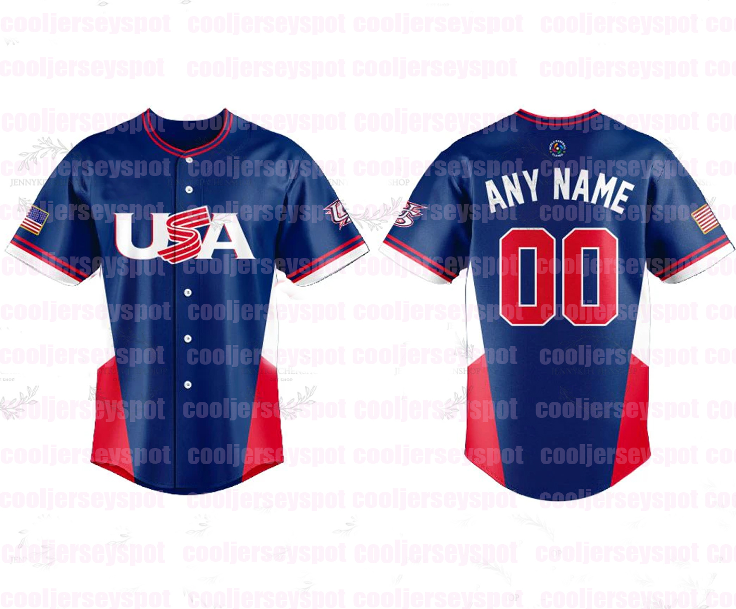 Aaron Judge Team USA 2026 World Baseball Classic Jersey - Pete Alonso Paul Skenes Corbin Carroll J.T. Realmuto Pete Crow-Armstrong Fans