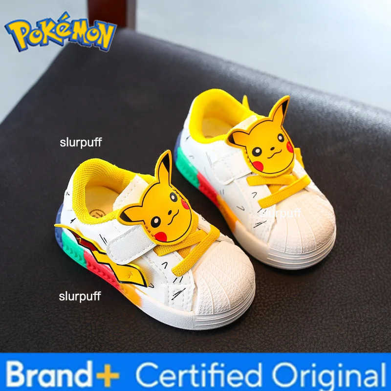 Pokemon Pikachu Baby Shoes Cute Cartoon Baby Non-slip Casual Shoes Boys Girls Toddler Shoes Sneakers Kids Outdoor Shoes Toys W251224