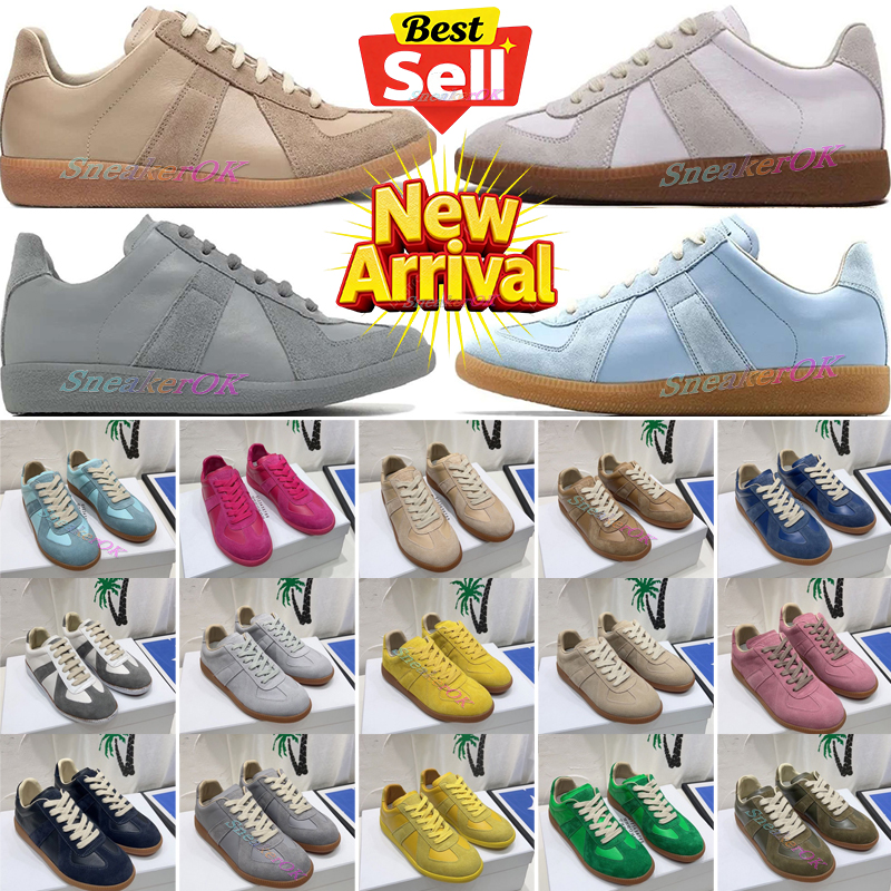 Top Designer Casual Trainers German Army GATs Suede Shoes MM6 Paint Painter Black White Grey Gum Nude Beige Men Women Flat Foam Outdoor Running Sneakers