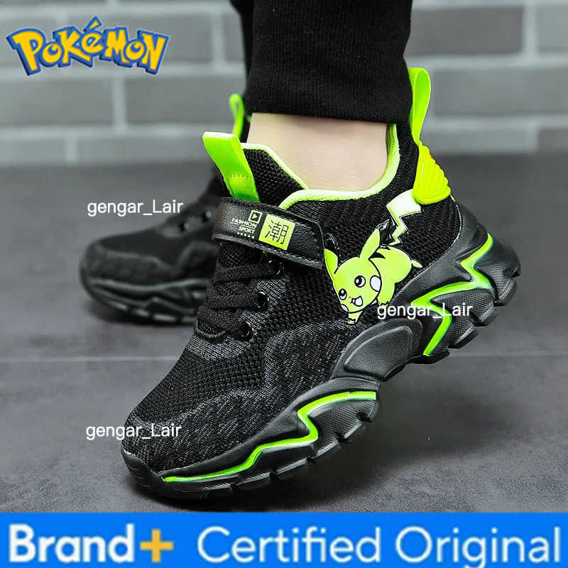 Pokemon Pikachu Children Sports Shoes Cartoon Fashion Anime Boy Girl Sneakers Student Casual Running Shoe Breathable Lightweight W251224