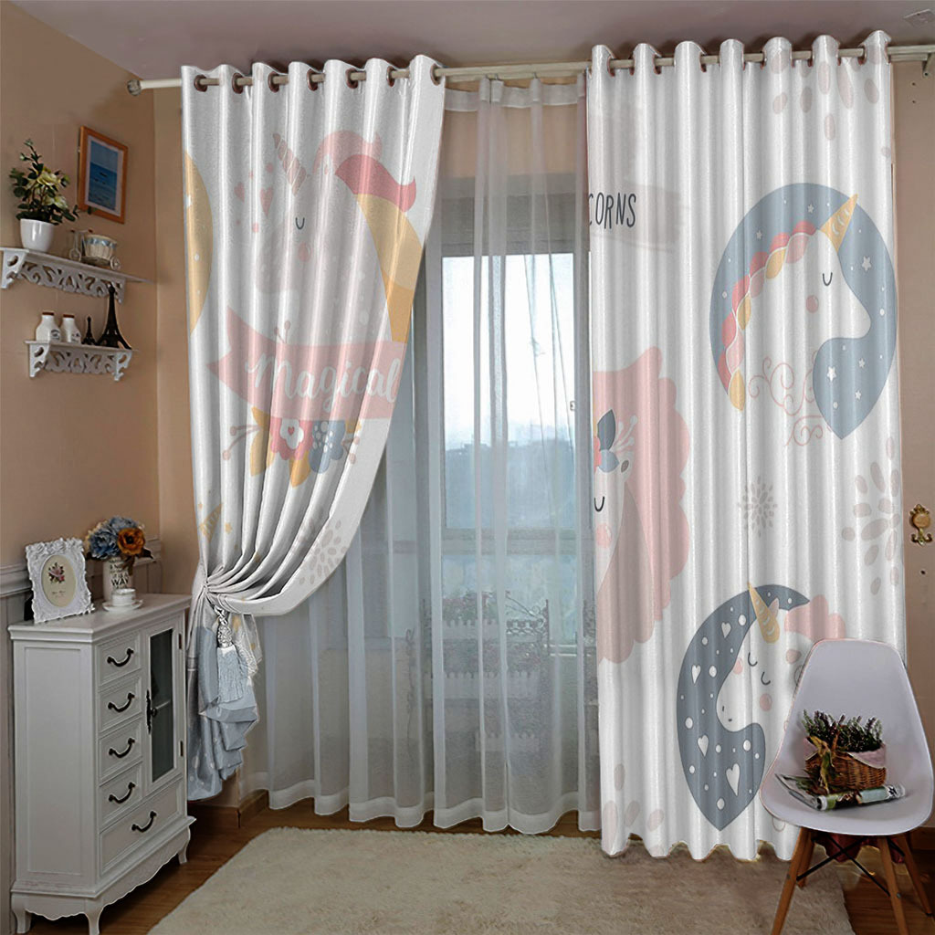 YL-38048 High-Density Blackout Curtain Rainbow Series 3D Digital Printed Curtains - Custom Made From Your Design