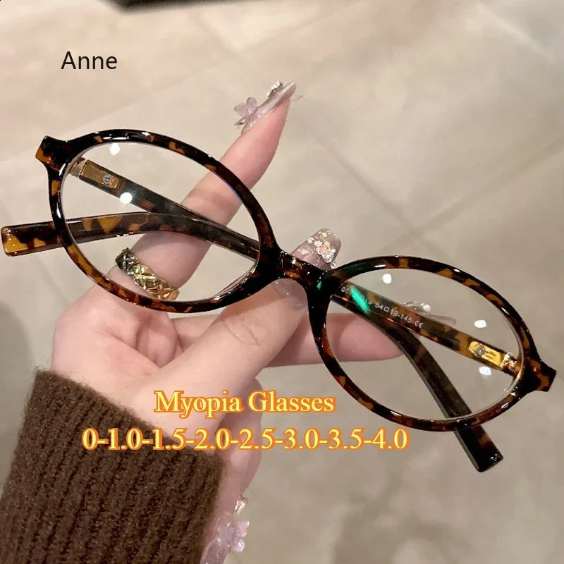 Y2K Retro Oval Frame Glasses Women Female Sweet Cool Eyewear Trend Reading Computer Anti Blue Light Eyeglasses Myopia Glasses 251223