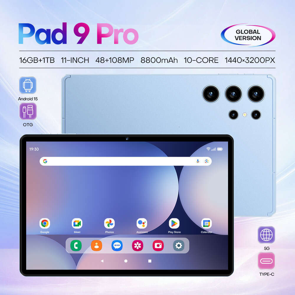 Famous brand cross-border exclusive Pad 9 Pro intelligent tablet, brand new in stock source factory CKS