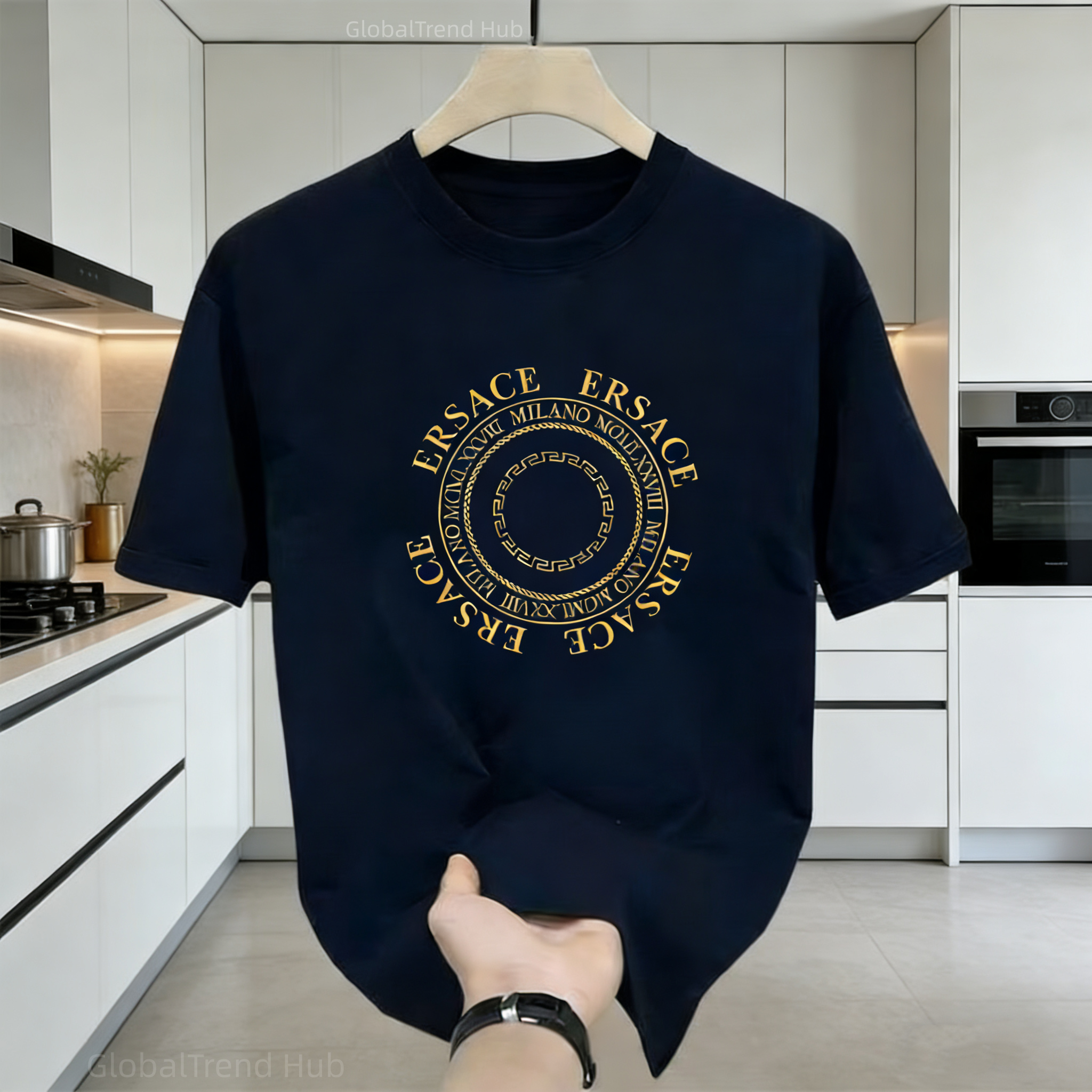 designer t shirt Designer Short-Sleeve Tee for Men: Stylish Over Size Printed Polo Shirt Classic Colors Available