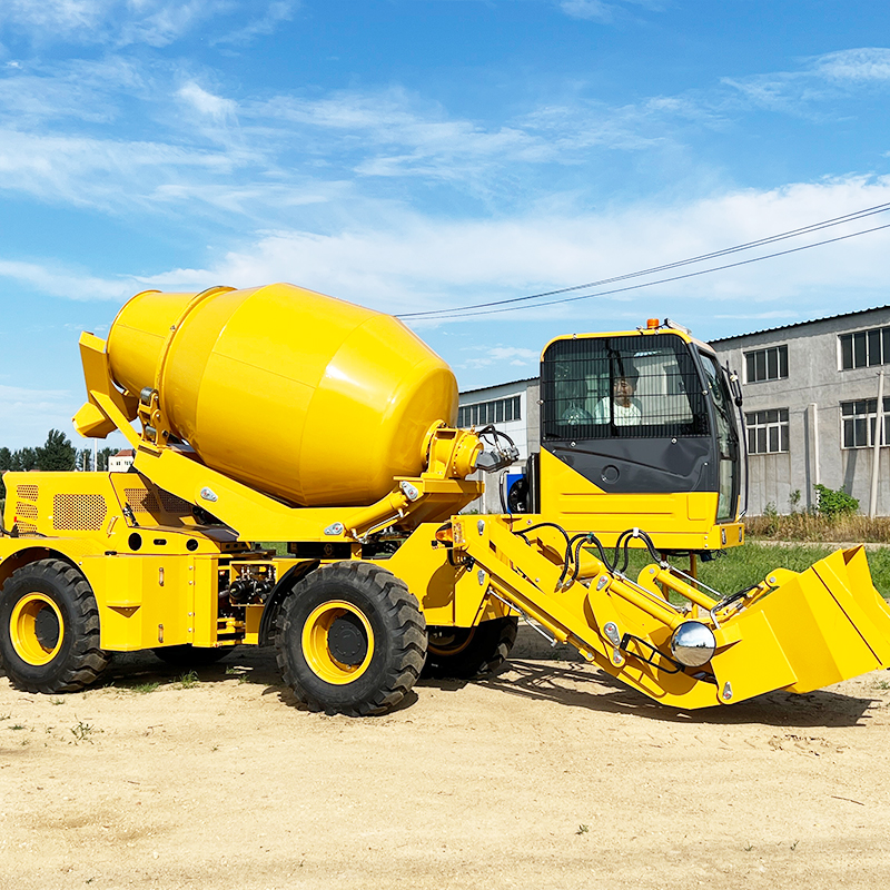 Compact 3.5m³ Self-Loading Concrete Mixer Truck | Mobile Bucket Cabin Pump System