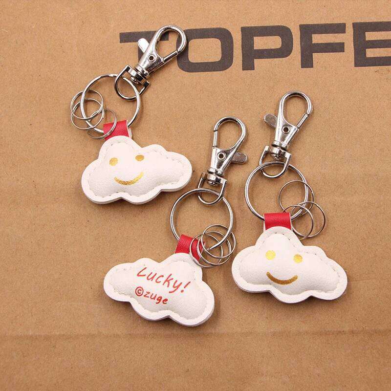 12 Style 3D Animal Bag Charm PU Pendant,Cute Dog/Cat/Panda DIY Keyring Accessories,Moon Star Purse/Handbag Hanging Decor Lanyard X251224