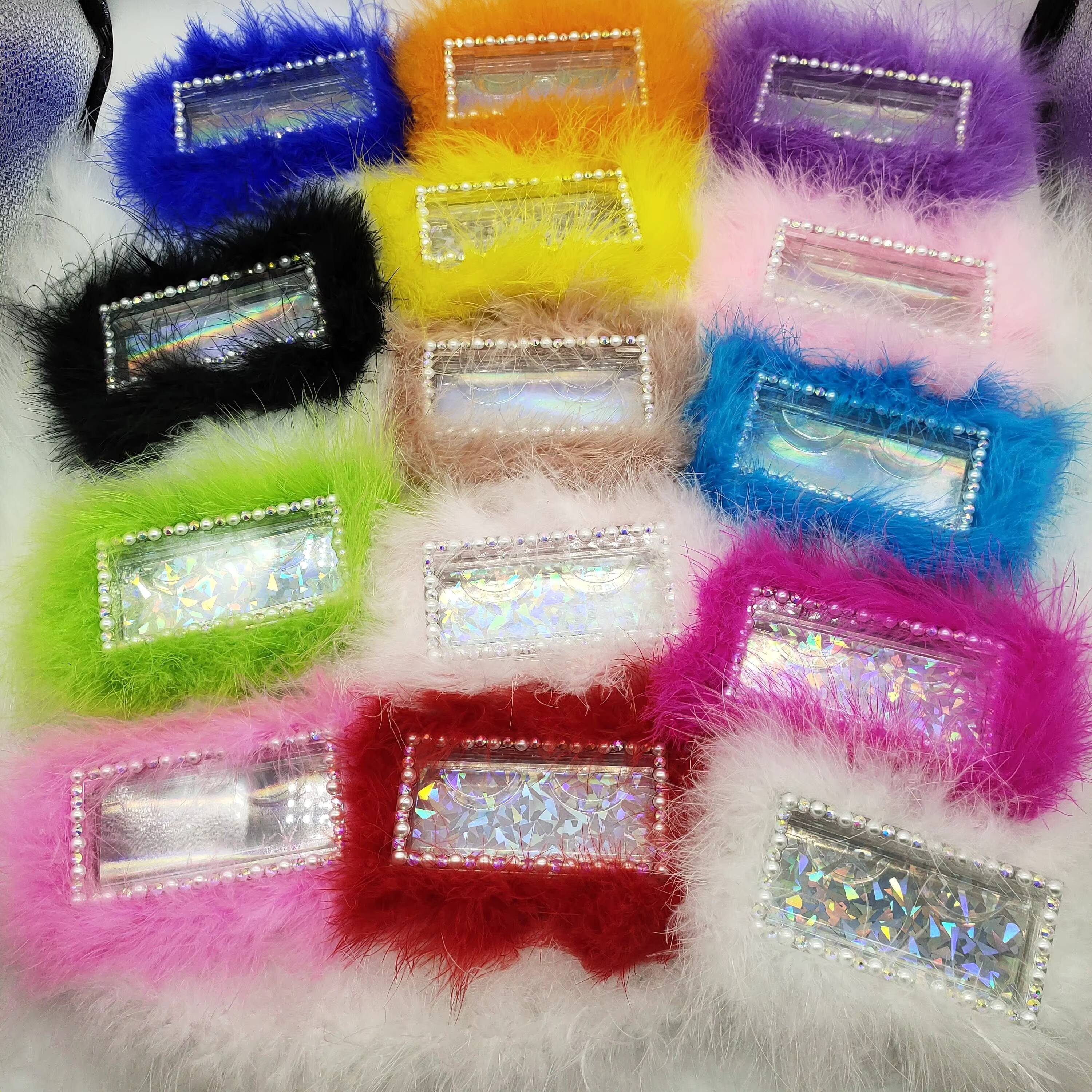 Fluffy Mink Strip Lashes with Luxury Eyelash Packaging 3d 25mm 20mm Wholesale Eyelashes