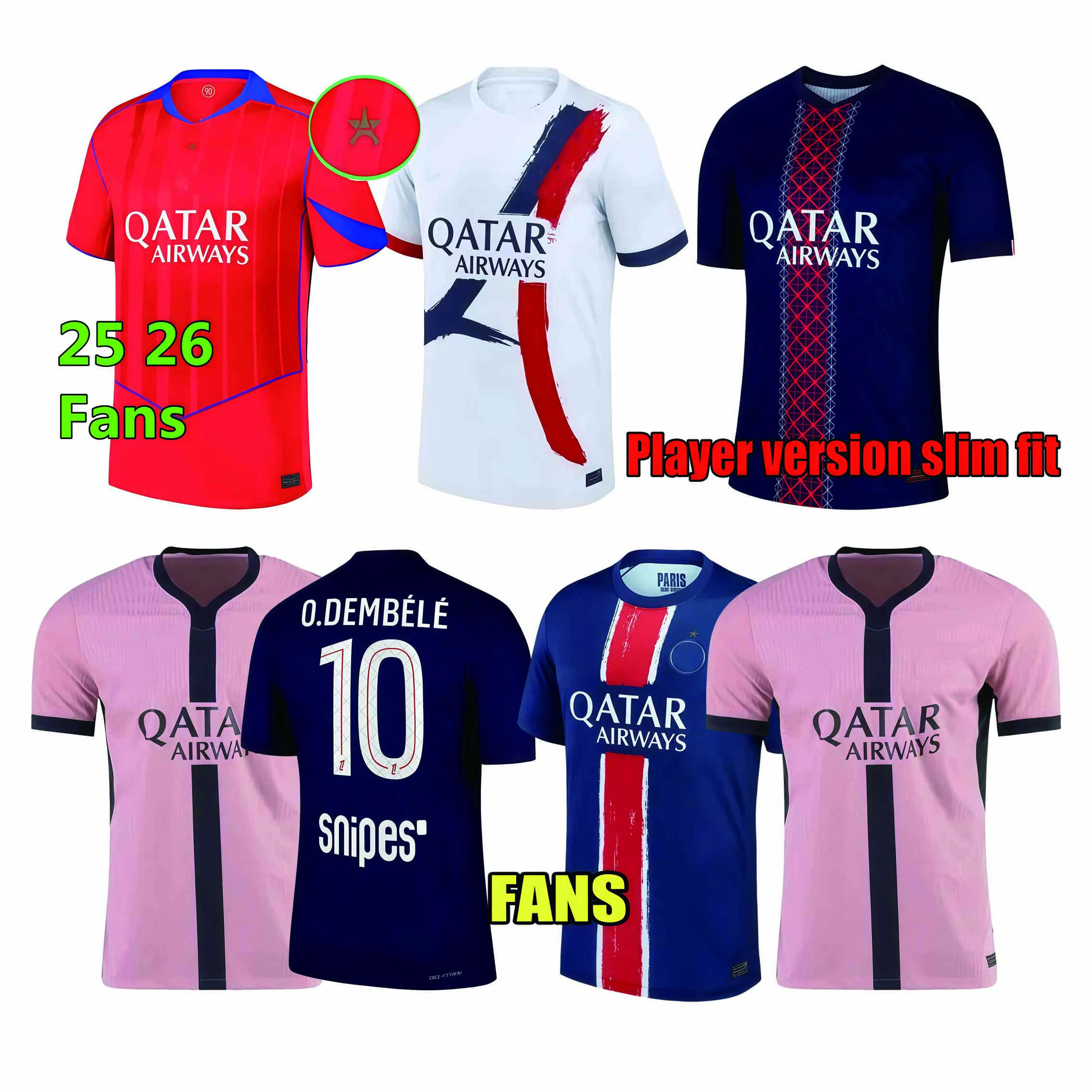 FINAL 26 27 D.DOUE KVARATSKHELIA Maillot de Foot Joao Neves Paris Jerseys Marquinhos Dembele Barcola Hakimi Ugarte Futebol camisa 2027 2026 Men Kit