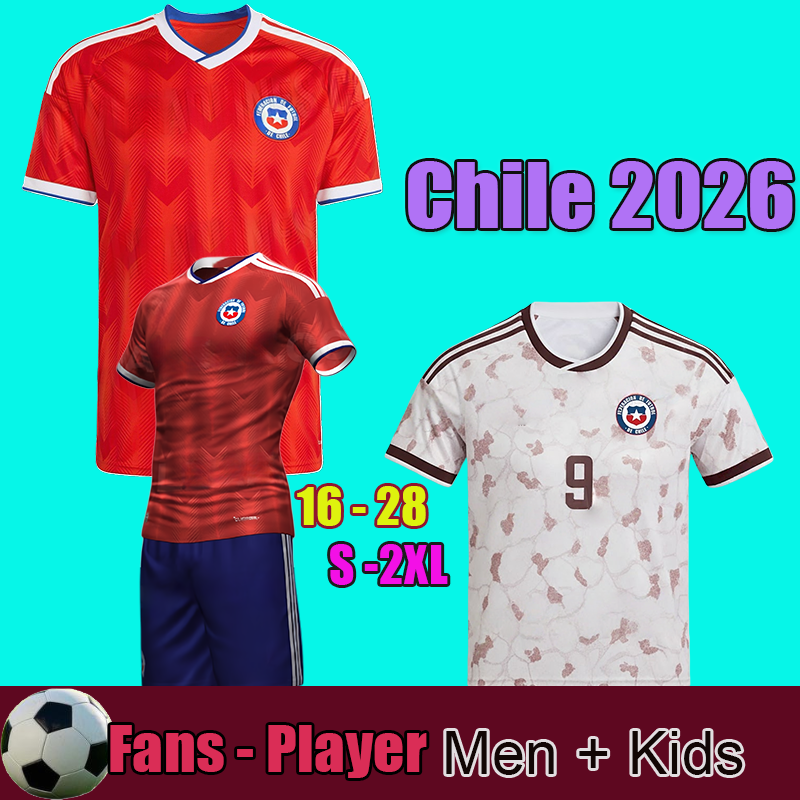 26 Chile 2026 Home away soccer jersey men kids red football shirts fans player top kit