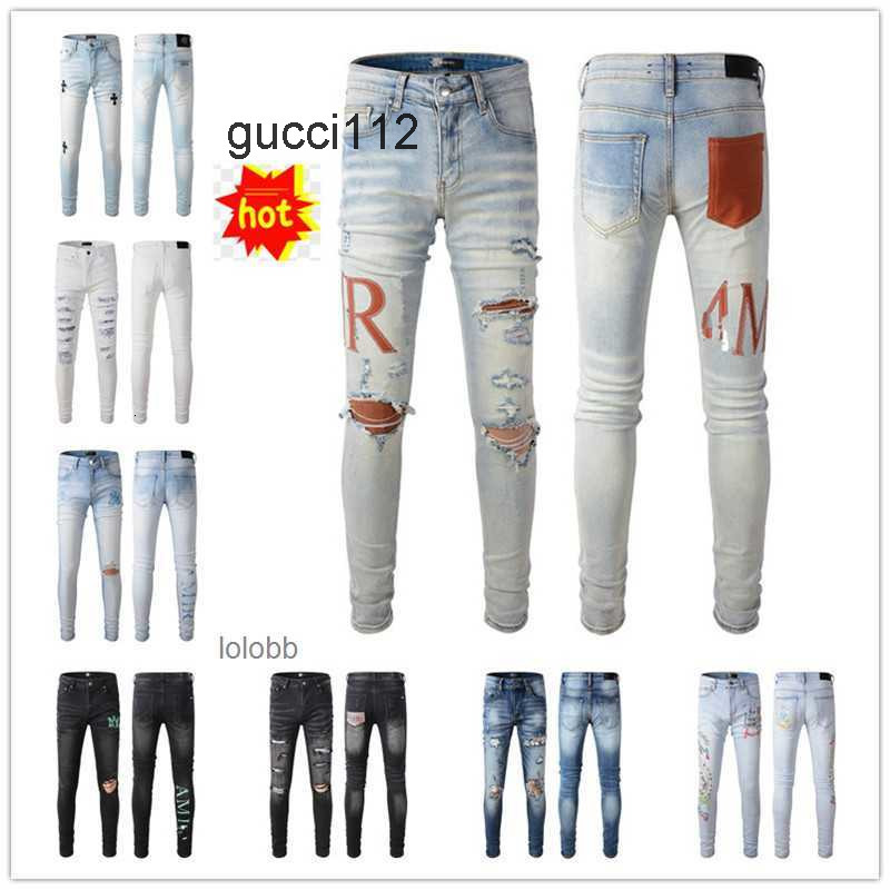 New Arrivals amirly Mens Luxury Designer Denim Jeans Holes Trousers Jean COOLGUY Biker Pants Man Clothing amirirjeans amiris amirijean amirijeand IYZY