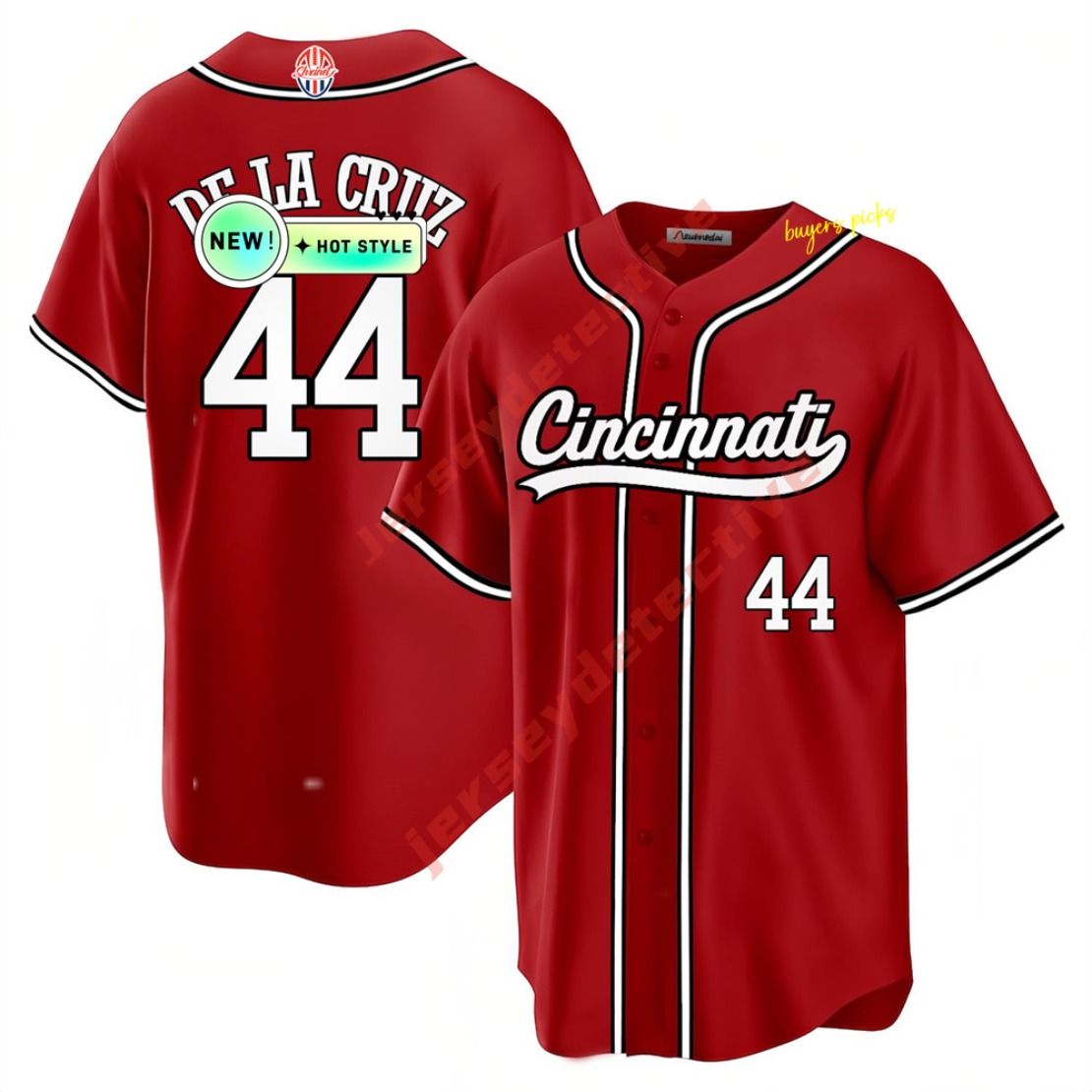 44 Reds Elly De La Cruz Baseball Jerseys Tyler Stephenson Hunter Greene Spencer Steer CincinnatiJerseys Custom Name Number Mens Womens Youth shxinet