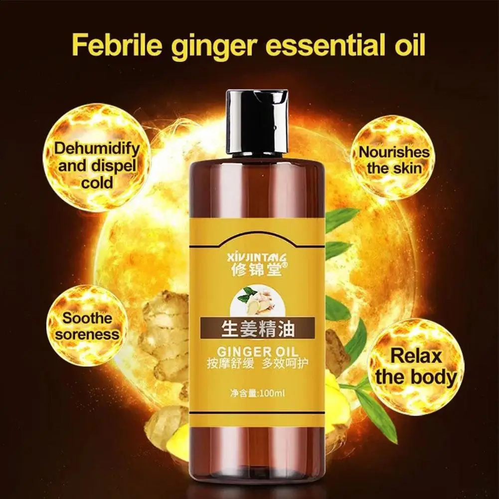 Ginger Essential Oil Massage izing Hydrating Pure Plant Oil Body Relax SPA For Body Skin Care Ginger Oil 251223