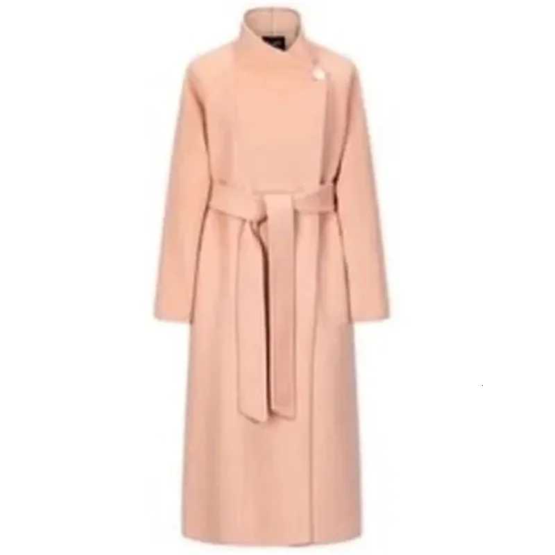 2025 Korean Sle Double-Faced Camere Long Coat Womens Loose Medium-Length Woolen Coat Autumn Winter New Arrival FaionT251224